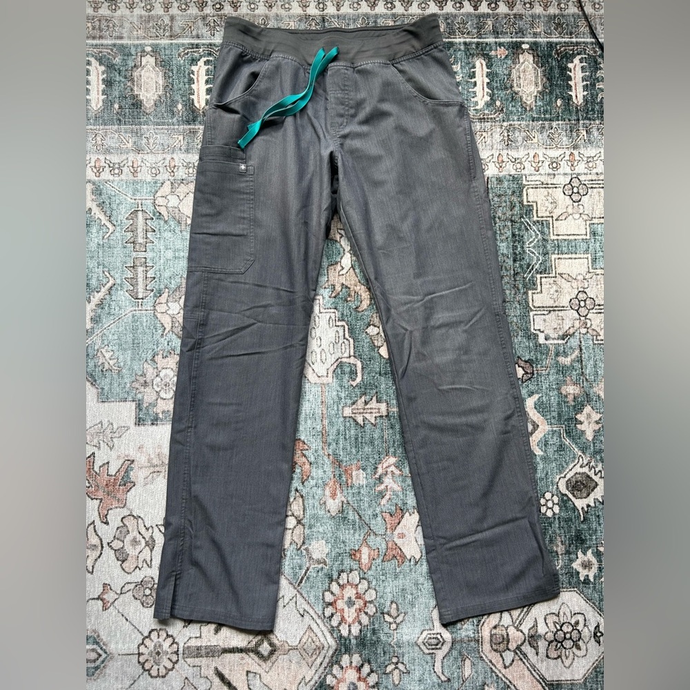 Figs Women’s Pants with Teal Drawstring